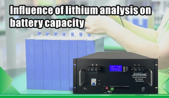 Influence of lithium analysis on battery capacity