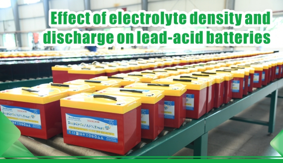 Effect of electrolyte density and discharge on lead-acid batteries